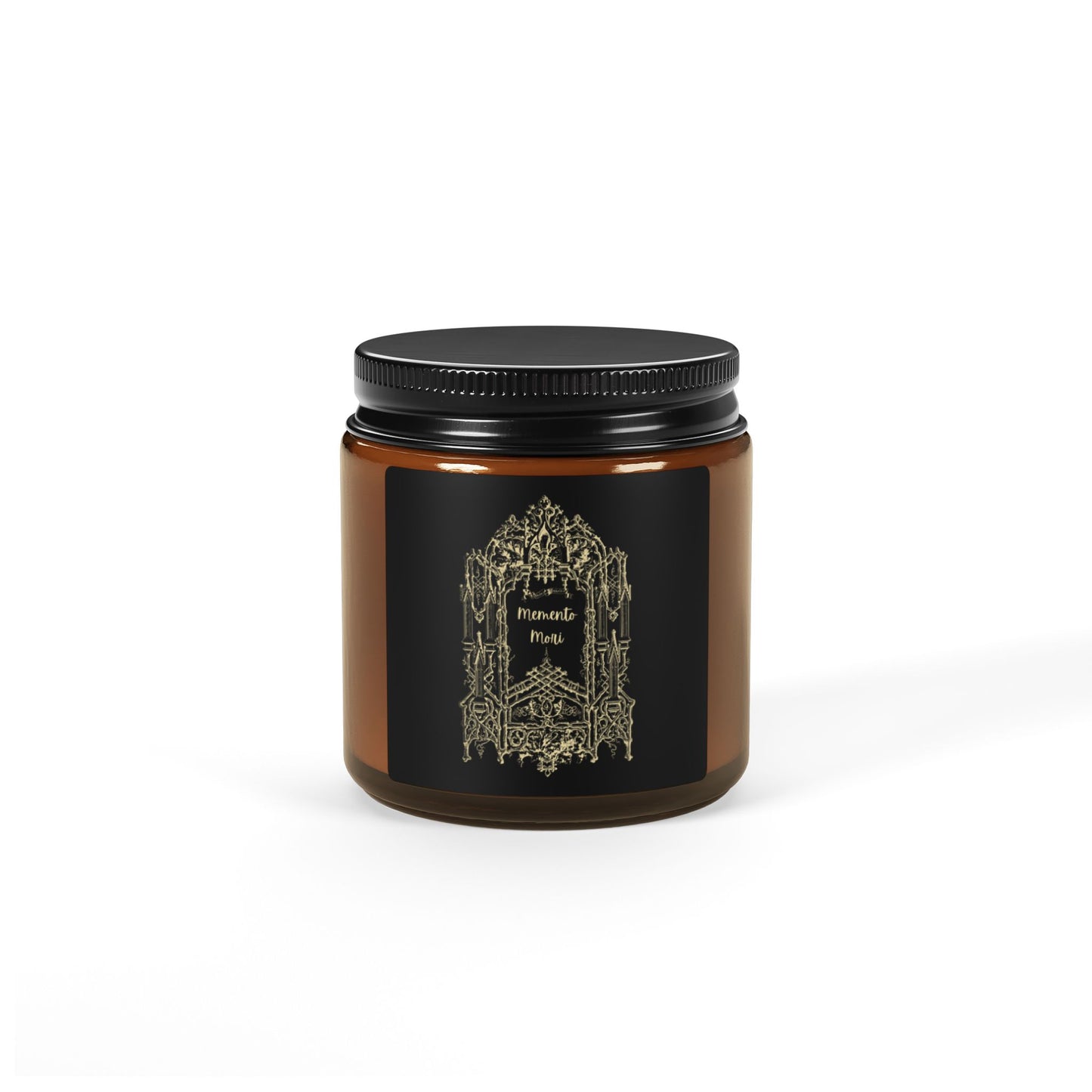 Memento Mori Candle | Latin Philosophy Candle | Dark Academia Home Decor | Stoic Gothic Candle