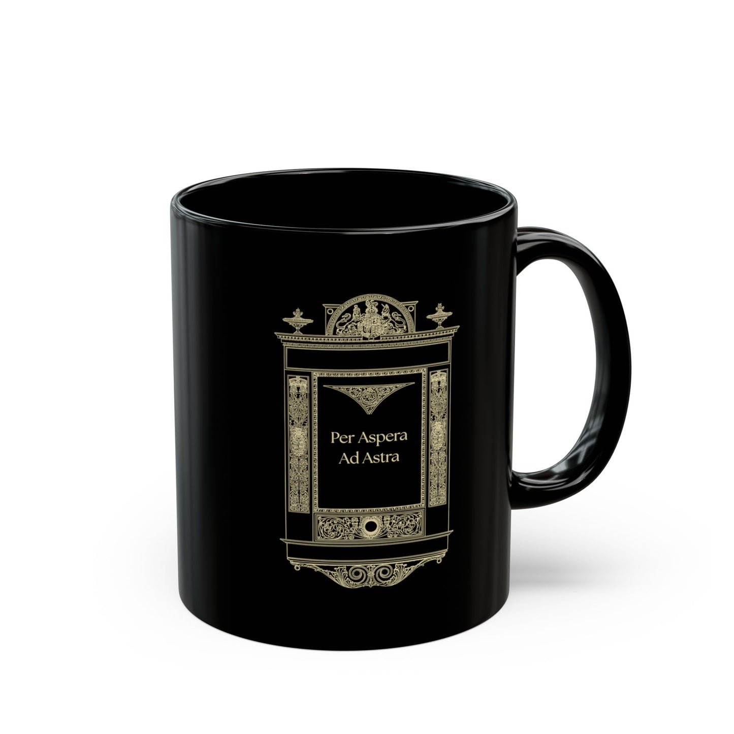 Per Aspera Ad Astra Mug | Latin Philosophy Coffee Mug | Dark Academia Ceramic Mug | Stoic Quote Mug