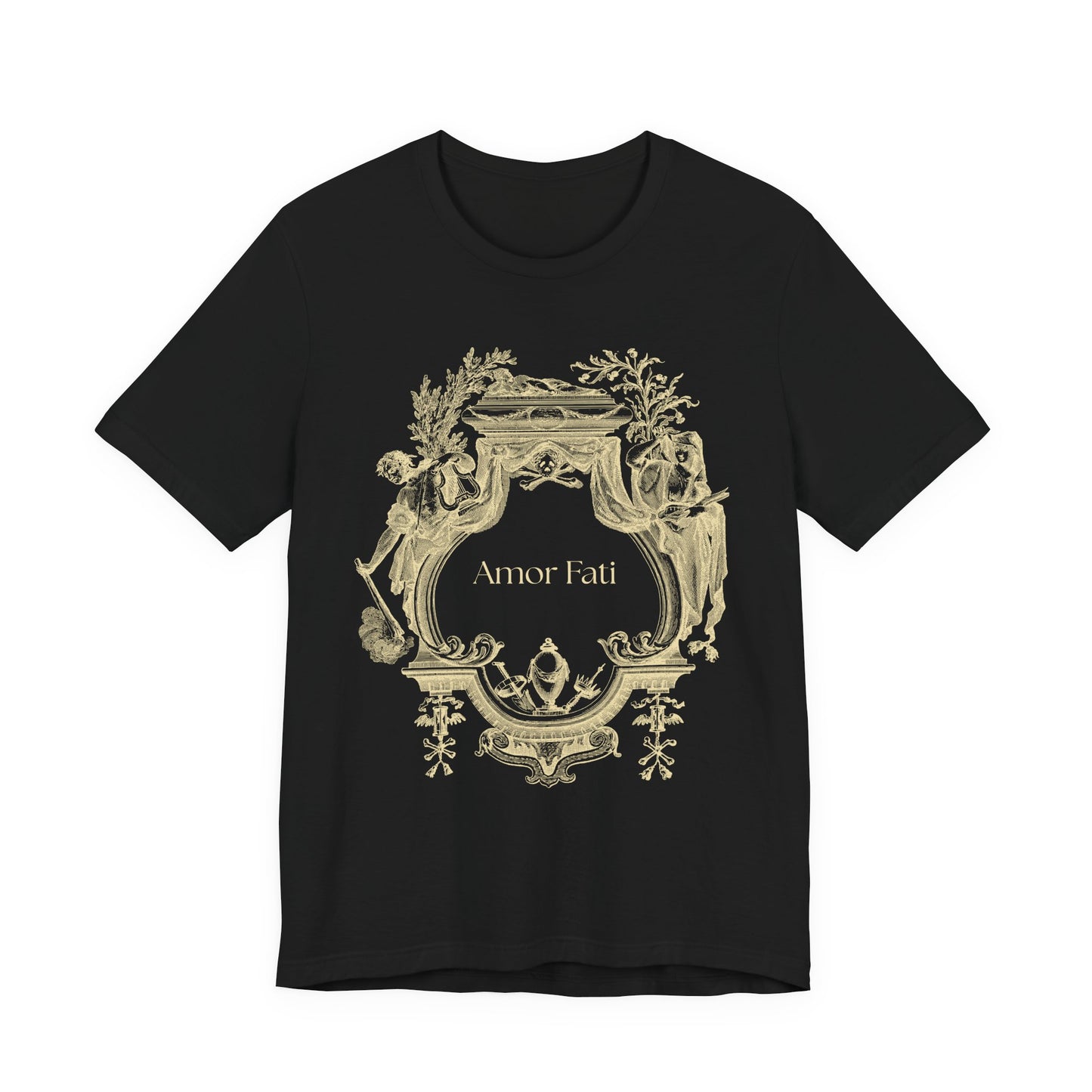 Unisex Amor Fati T-Shirt | Stoic Philosophy Shirt | Dark Academia Apparel | Latin Quote Gothic Tee