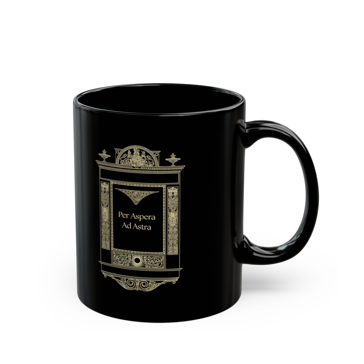 Per Aspera Ad Astra Mug | Latin Philosophy Coffee Mug | Dark Academia Ceramic Mug | Stoic Quote Mug