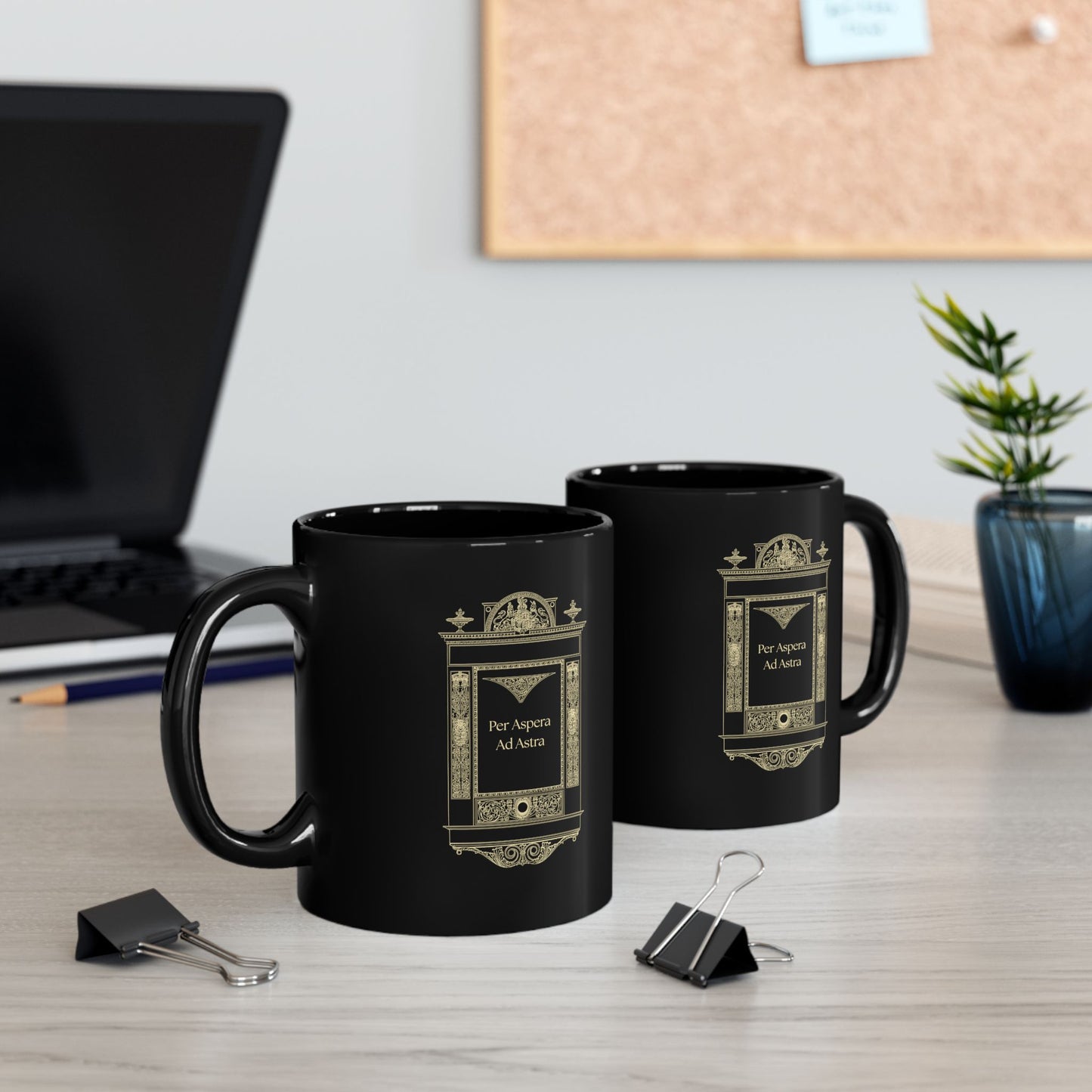 Per Aspera Ad Astra Mug | Latin Philosophy Coffee Mug | Dark Academia Ceramic Mug | Stoic Quote Mug