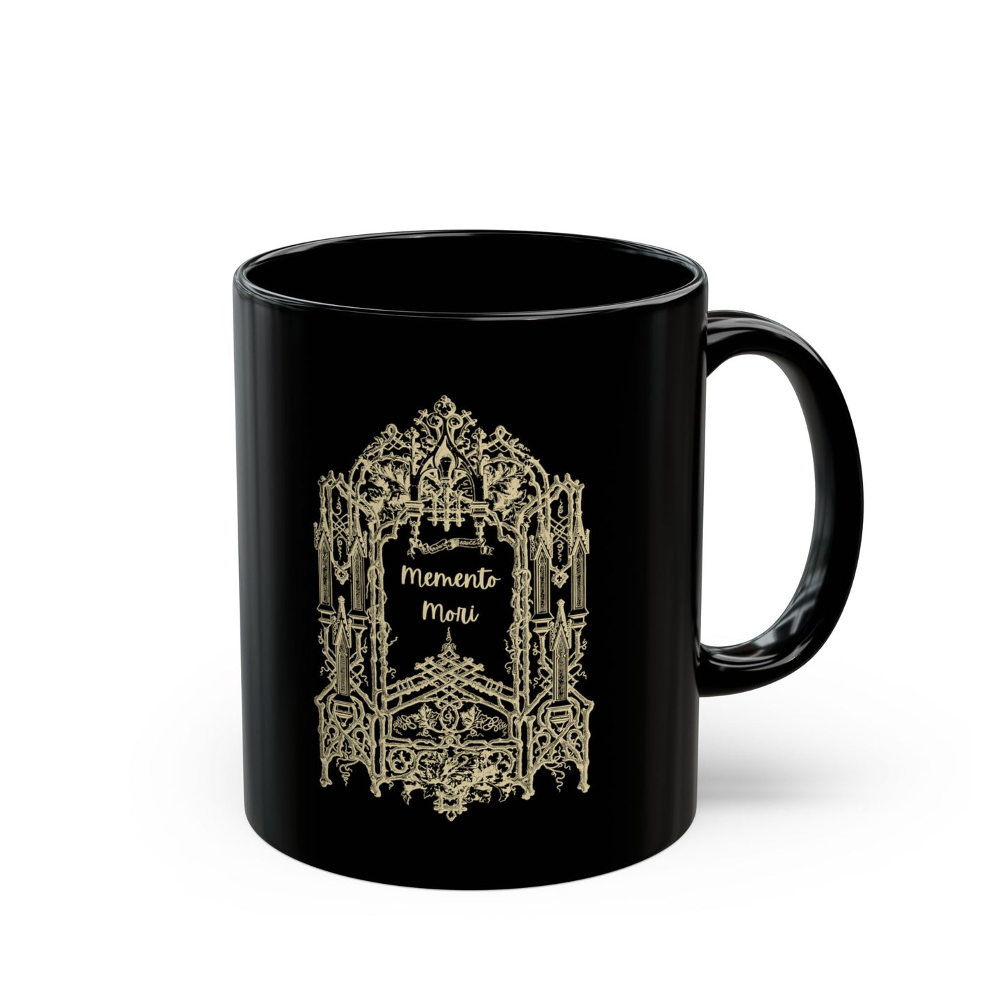 Memento Mori Mug | Latin Philosophy Coffee Mug | Dark Academia Ceramic Mug | Stoic Quote Mug