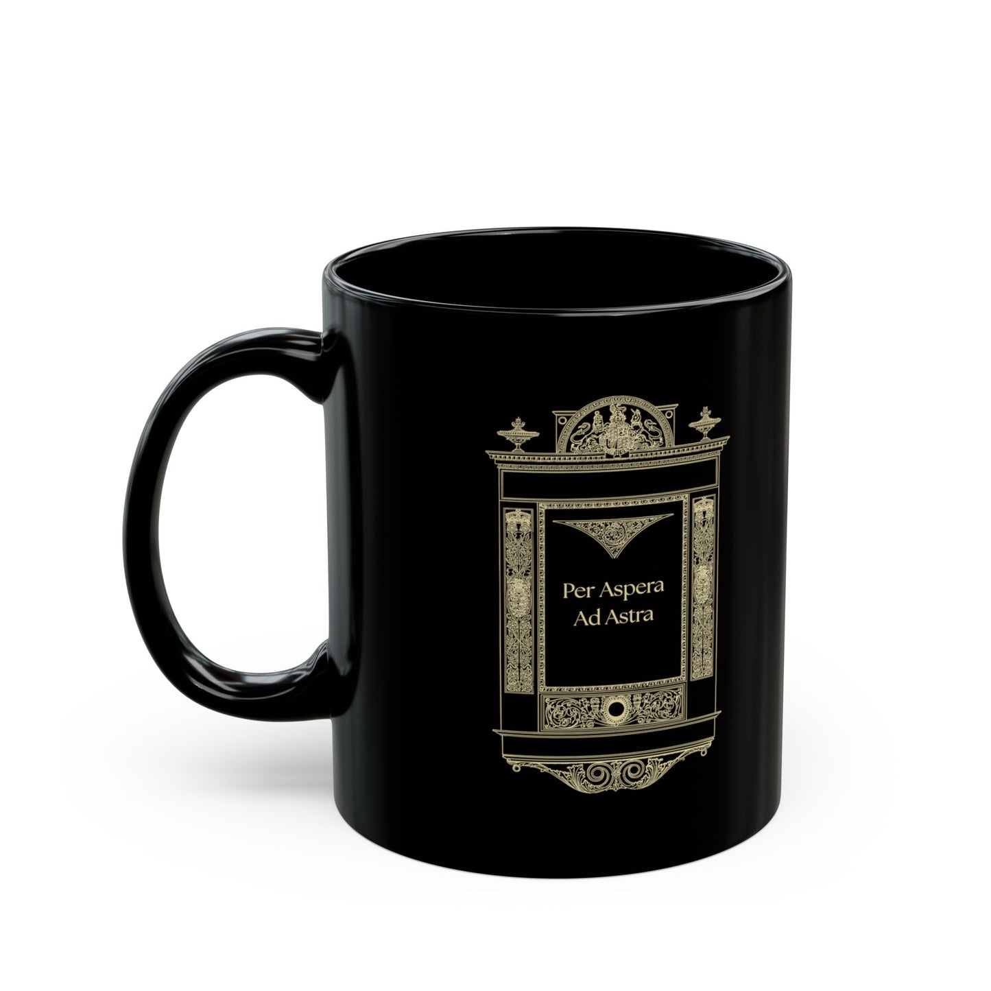 Per Aspera Ad Astra Mug | Latin Philosophy Coffee Mug | Dark Academia Ceramic Mug | Stoic Quote Mug
