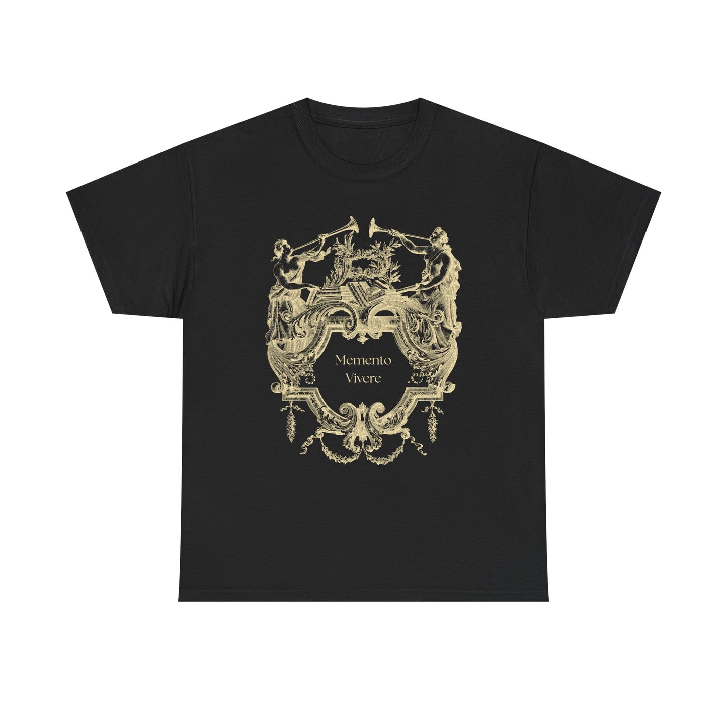 Unisex Memento Vivere T-Shirt | Latin Quote Shirt | Dark Academia Apparel | Philosophy Gothic Tee