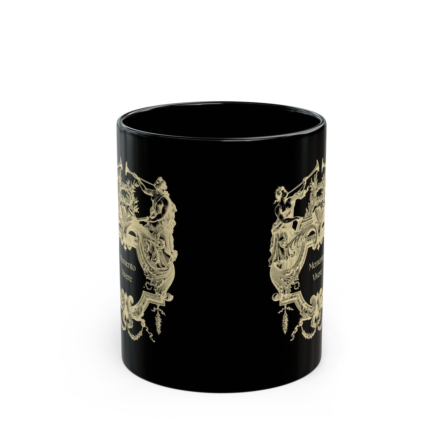 Memento Vivere Mug | Latin Philosophy Coffee Mug | Dark Academia Ceramic Mug | Mindfulness Quote Mug